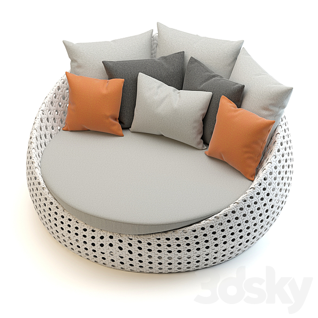 Sunweave penang day bed 3DS Max Model - thumbnail 2