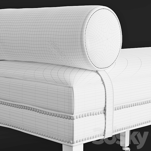 Taylor King BRUNSWICK KING BENCH8813-CLQ Queen 3DSMax File - thumbnail 3