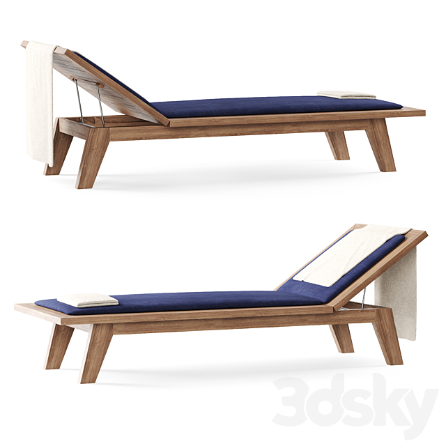 Tea House Sunbed _ EXTETA furniture 3ds Max - thumbnail 3