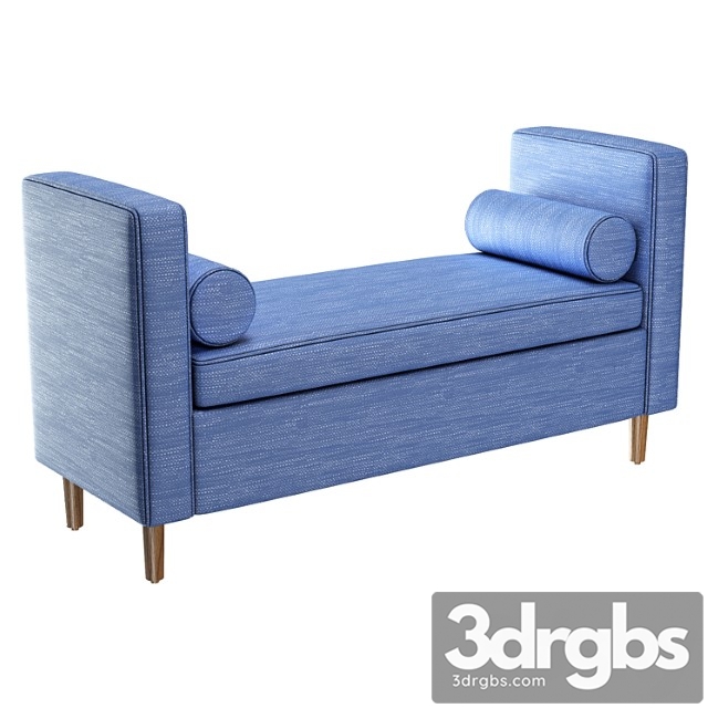 Telesphorus upholstered storage bench mcrr2322 2 3dsmax Download - thumbnail 1