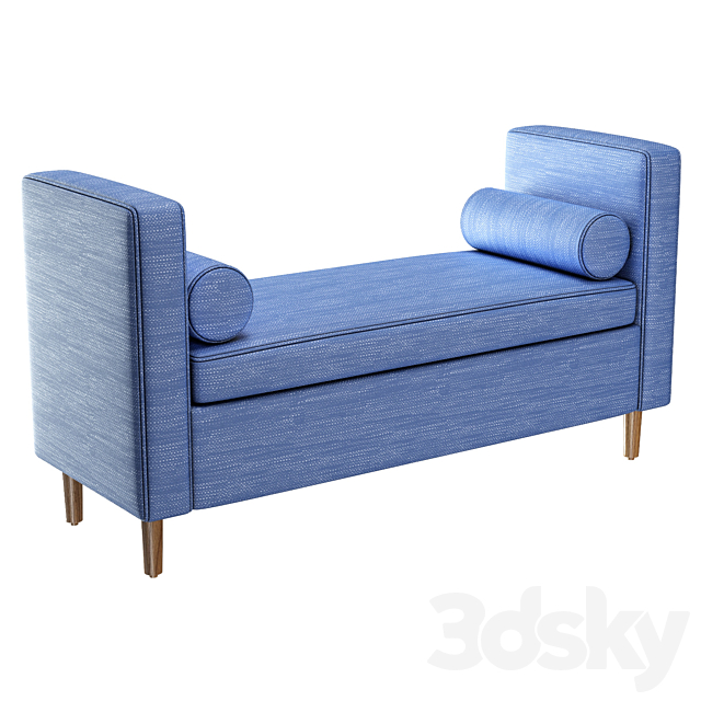 Telesphorus Upholstered Storage Bench MCRR2322 3ds Max - thumbnail 1