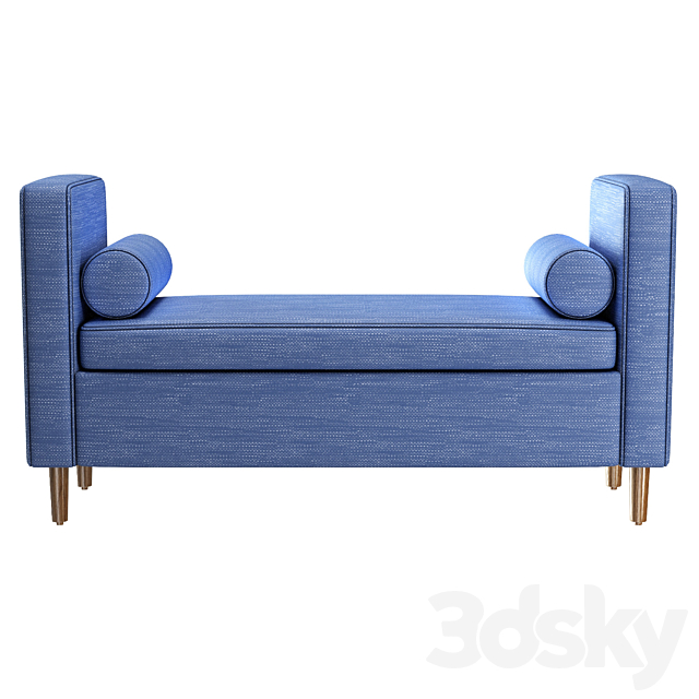 Telesphorus Upholstered Storage Bench MCRR2322 3ds Max - thumbnail 2