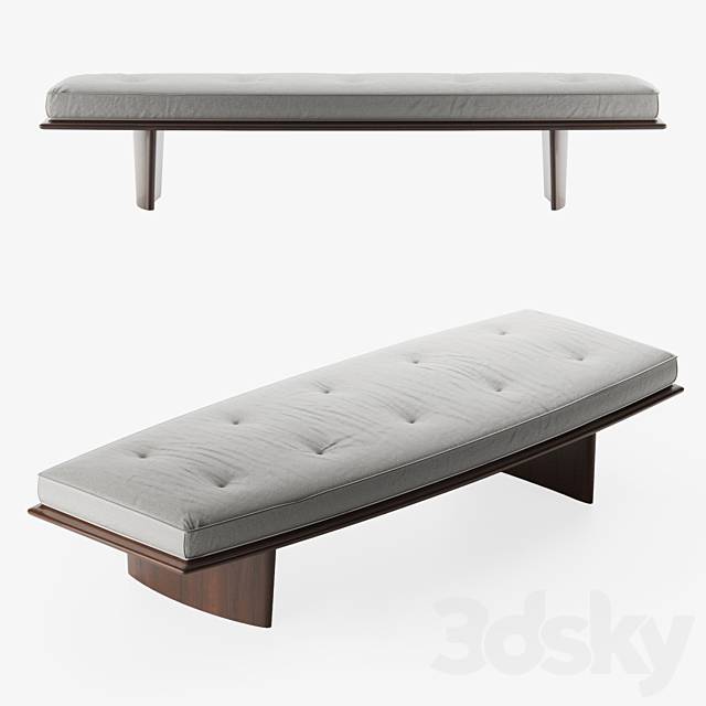 Terence harold robsjohn-gibbings bench 3DSMax File - thumbnail 1