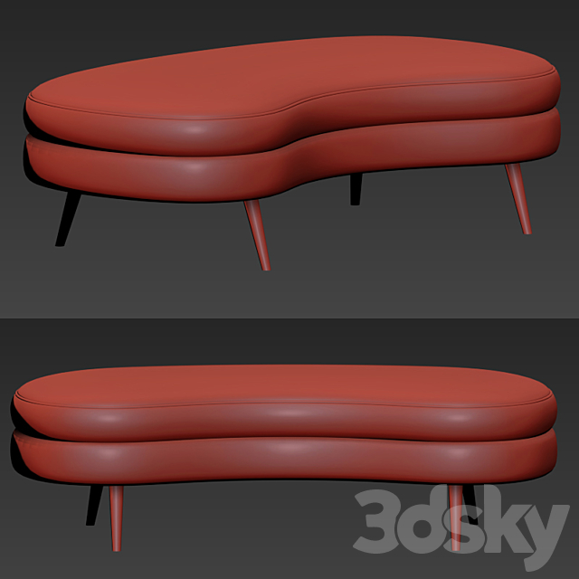 The Day Dreamer Bench 3ds Max - thumbnail 2