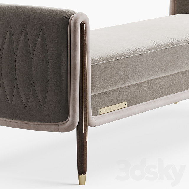 Theodore Alexander Grace end of bed Bench 3DSMax File - thumbnail 3