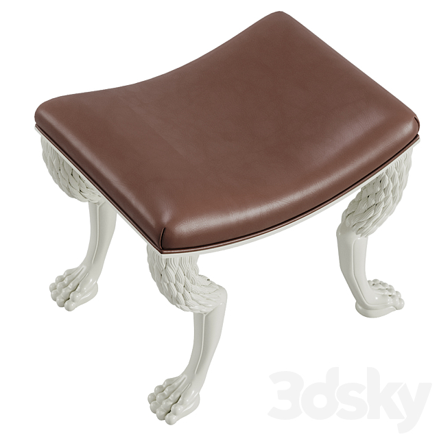 Theodore Alexander NOB HILL STOOL 3DSMax File - thumbnail 2