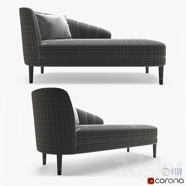 Theron Chaise 3DSMax File - thumbnail 2