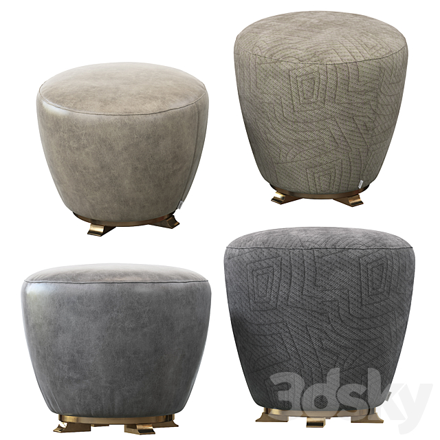 Topaze stool giorgetti 3ds Max - thumbnail 1