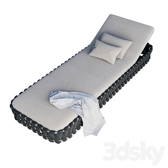 Tosca Adjustable Lounger 3DS Max Model - thumbnail 2