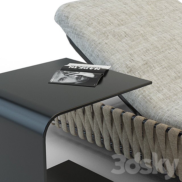 Tosca Lounger Tribù 3ds Max - thumbnail 2