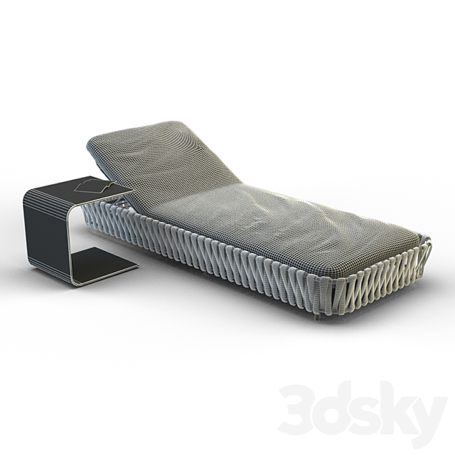 Tosca Lounger Tribù 3ds Max - thumbnail 3