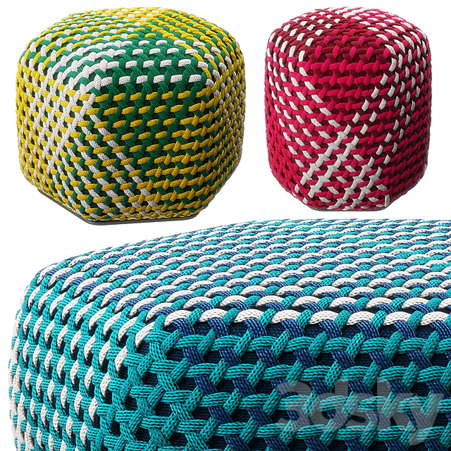 Tramae pouf by B&B Italia 3DSMax File - thumbnail 2