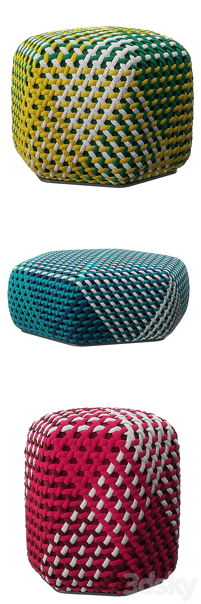 Tramae pouf by B&B Italia 3DSMax File - thumbnail 3