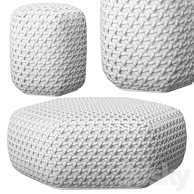 Tramae pouf by B&B Italia 3DSMax File - thumbnail 5