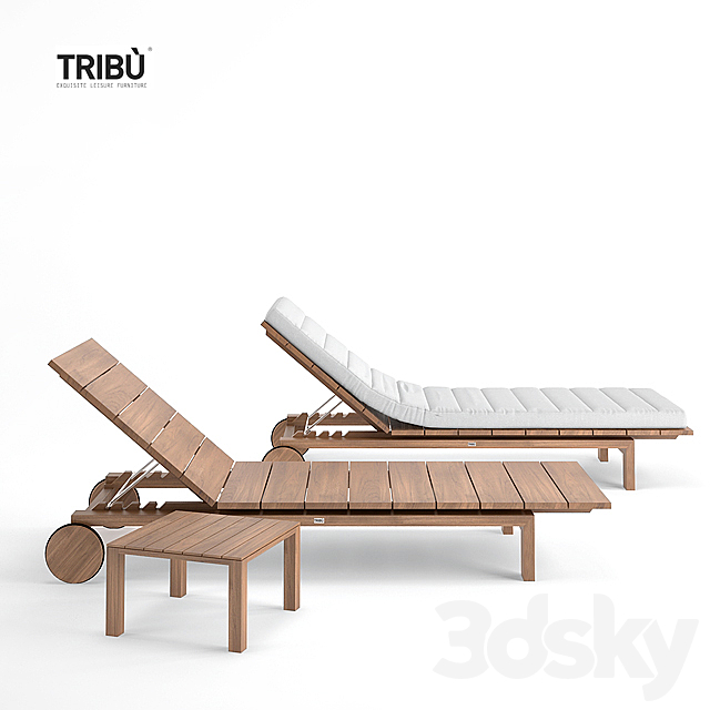 Tribu kos lounger 3DS Max Model - thumbnail 2