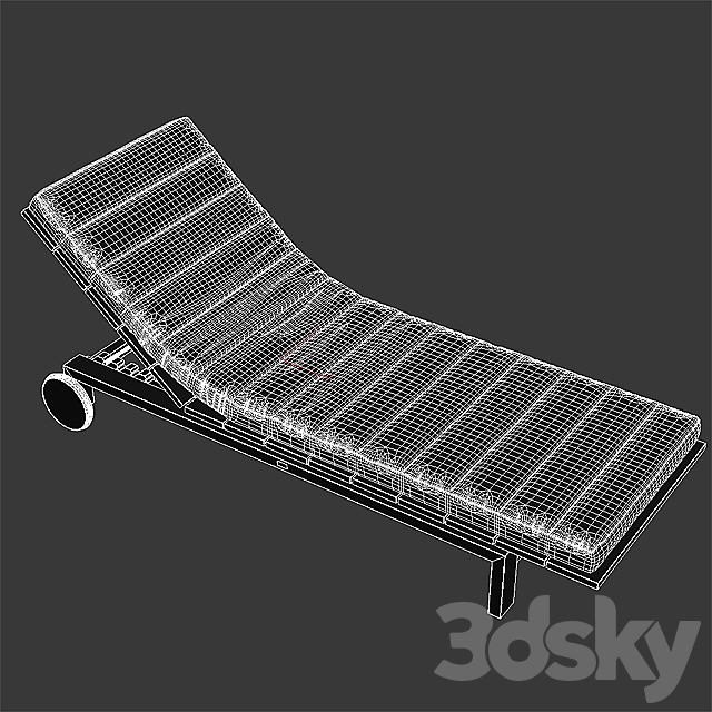 Tribu kos lounger 3DS Max Model - thumbnail 3