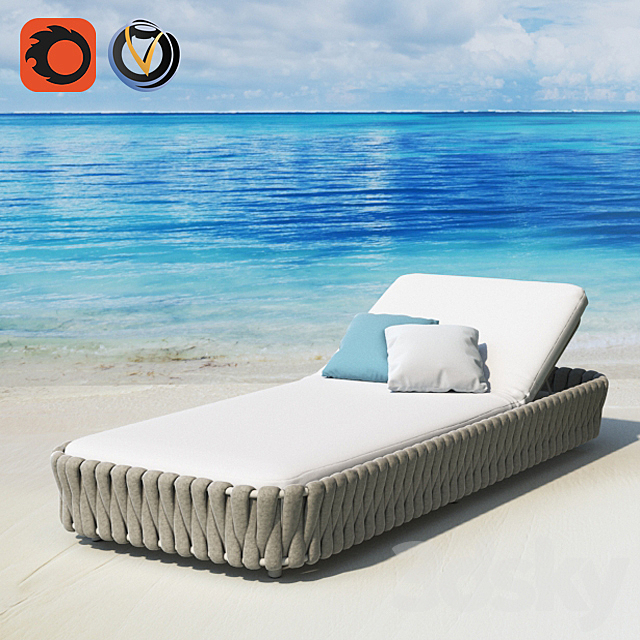 TRIBÙ TOSCA chaise 3ds Max - thumbnail 1