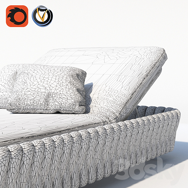 TRIBÙ TOSCA chaise 3ds Max - thumbnail 3