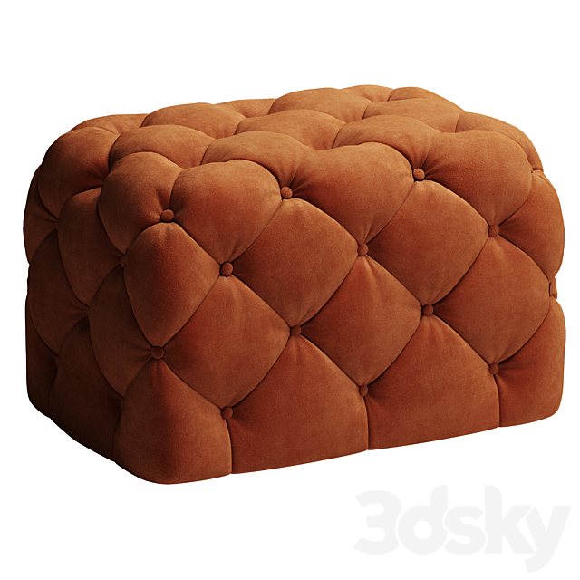 Tufted pouf CTS Salloti Tresor 3DSMax File - thumbnail 3