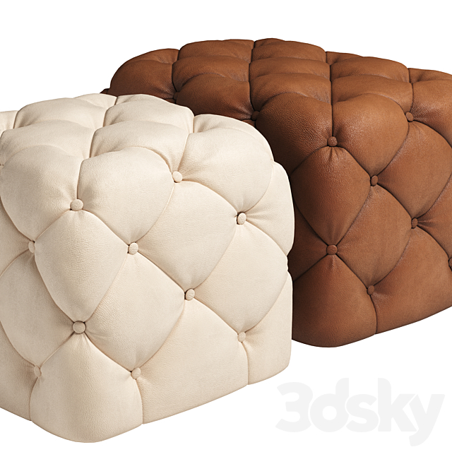 Tufted pouf CTS Salloti Tresor 3DSMax File - thumbnail 5