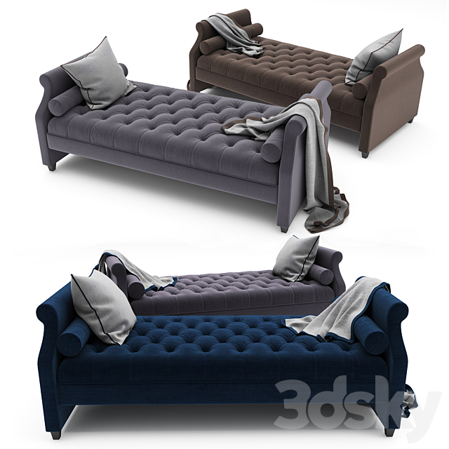 Tufted Sofa Bed 3DSMax File - thumbnail 1