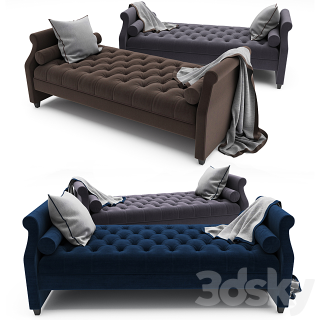 Tufted Sofa Bed 3DSMax File - thumbnail 3