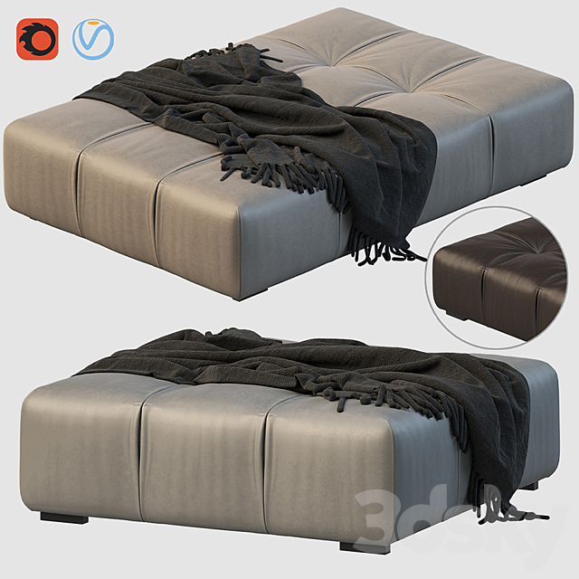 Tufty-time pouf 3DSMax File - thumbnail 1