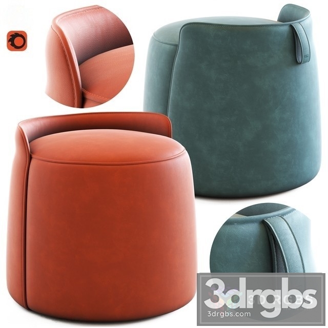 Ulivi Lilas Pouf 3dsmax Download - thumbnail 1