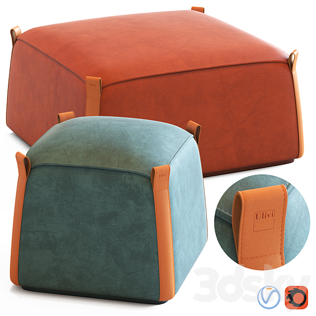 Ulivi manon poufs 3DSMax File - thumbnail 1