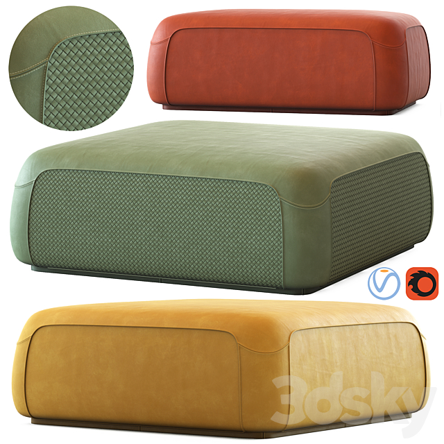 Ulivi Olivia Pouf 3DSMax File - thumbnail 1