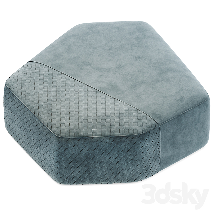 Ulivi Salotti Dominic Pouf 3DS Max Model - thumbnail 2