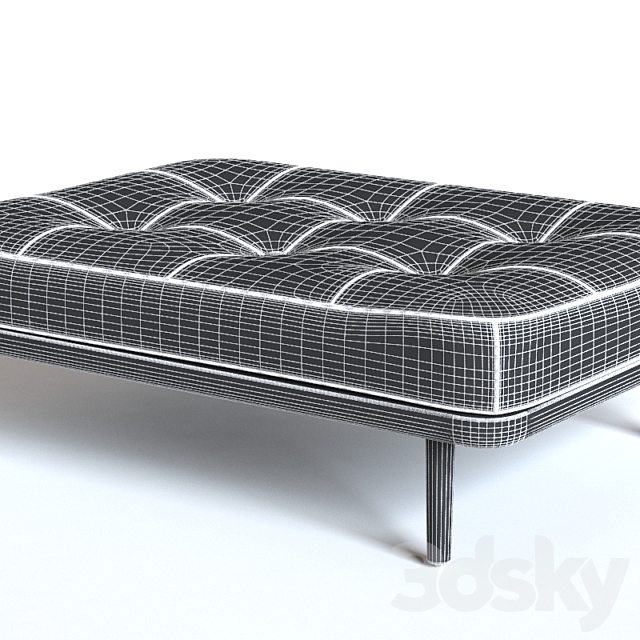 UTILITY OTTOMAN 3DS Max Model - thumbnail 3