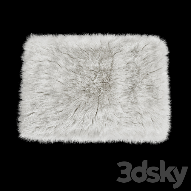 Uttermost Farran Fur Small Bench 3DSMax File - thumbnail 3