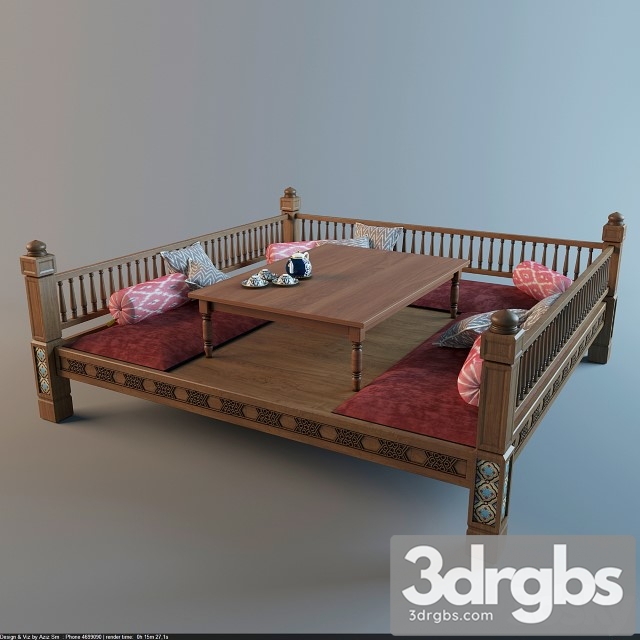 Uzbek Deck Chair 3dsmax Download - thumbnail 1