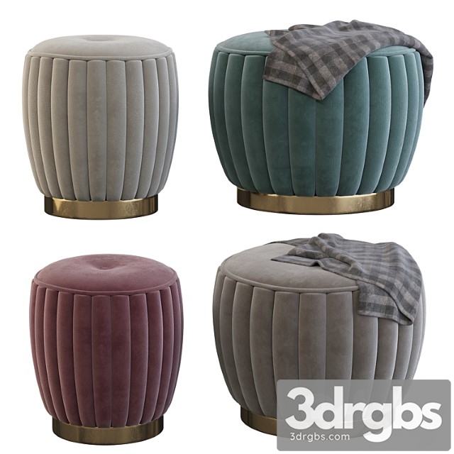 Velvet pouf 2 3dsmax Download - thumbnail 1