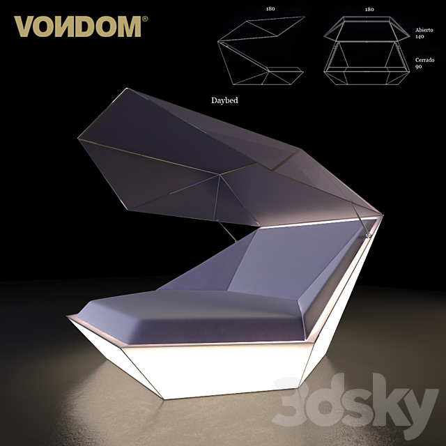 Vondom _ Faz Daybed Parasol 3DSMax File - thumbnail 1