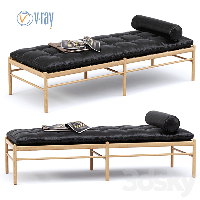 Wanscher OW150 Daybed 3ds Max - thumbnail 1