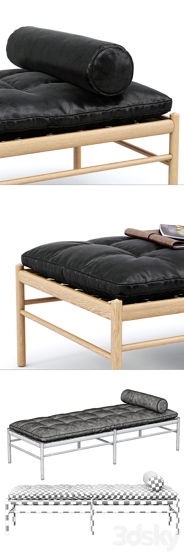 Wanscher OW150 Daybed 3ds Max - thumbnail 3