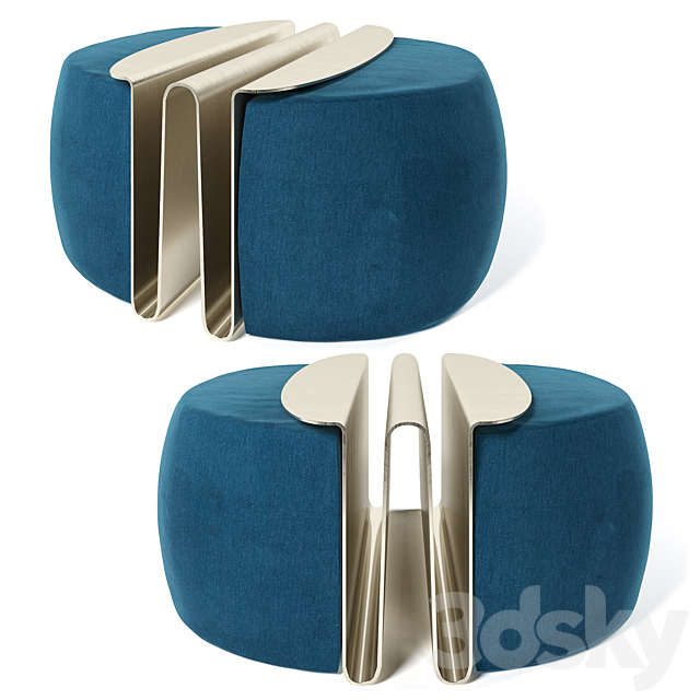 Wave pouf natuzzi 3DSMax File - thumbnail 1