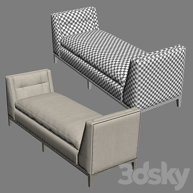 WENDELL Bench 3DSMax File - thumbnail 4