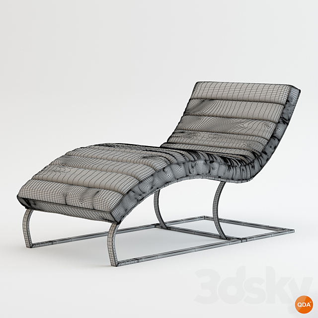 Wildon Home Chaise 3DS Max Model - thumbnail 3