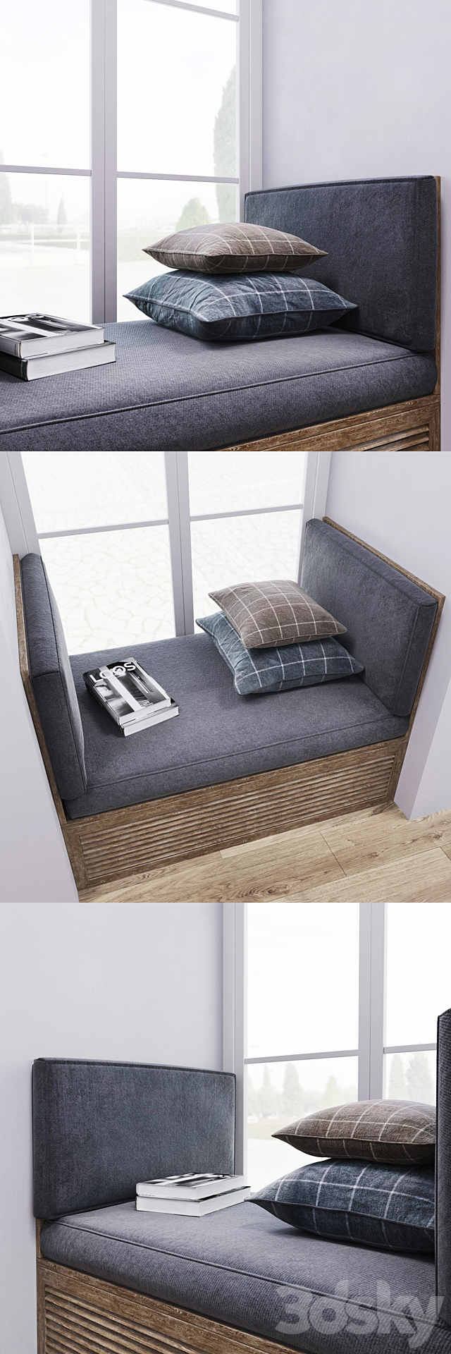 windowsill. Soft windowsill. 3DSMax File - thumbnail 2