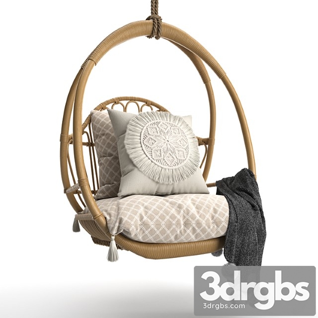 Woven hanging chair 2 3dsmax Download - thumbnail 1