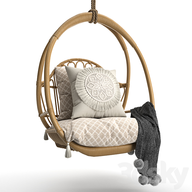 Woven hanging chair 3DSMax File - thumbnail 1