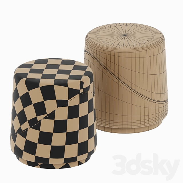 Yao yao stool 3DSMax File - thumbnail 2