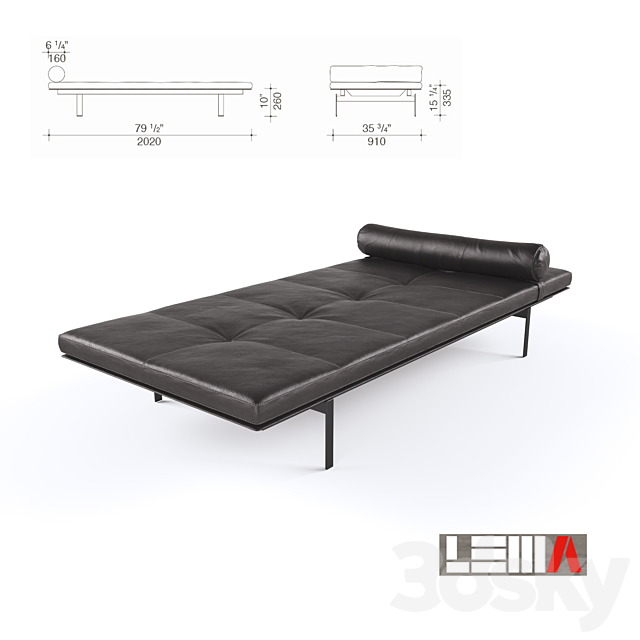 YARD DAYBED 3ds Max - thumbnail 2