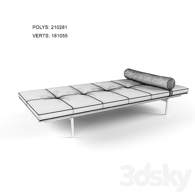 YARD DAYBED 3ds Max - thumbnail 3