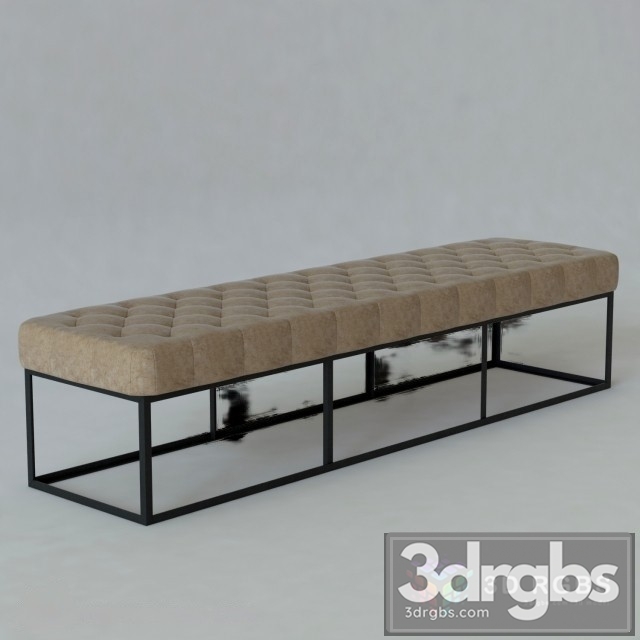 York Bench 3dsmax Download - thumbnail 1