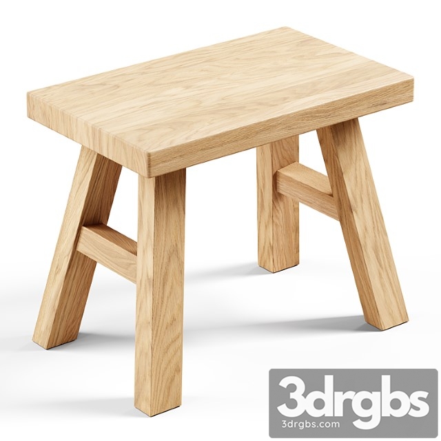 Zara Home The Small Stool 3dsmax Download - thumbnail 1