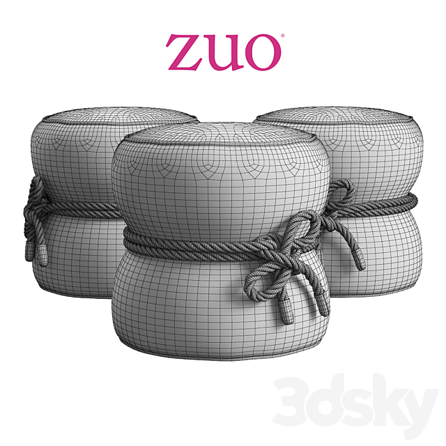 Zuo Mod _ Tubby Ottoman 3DSMax File - thumbnail 2